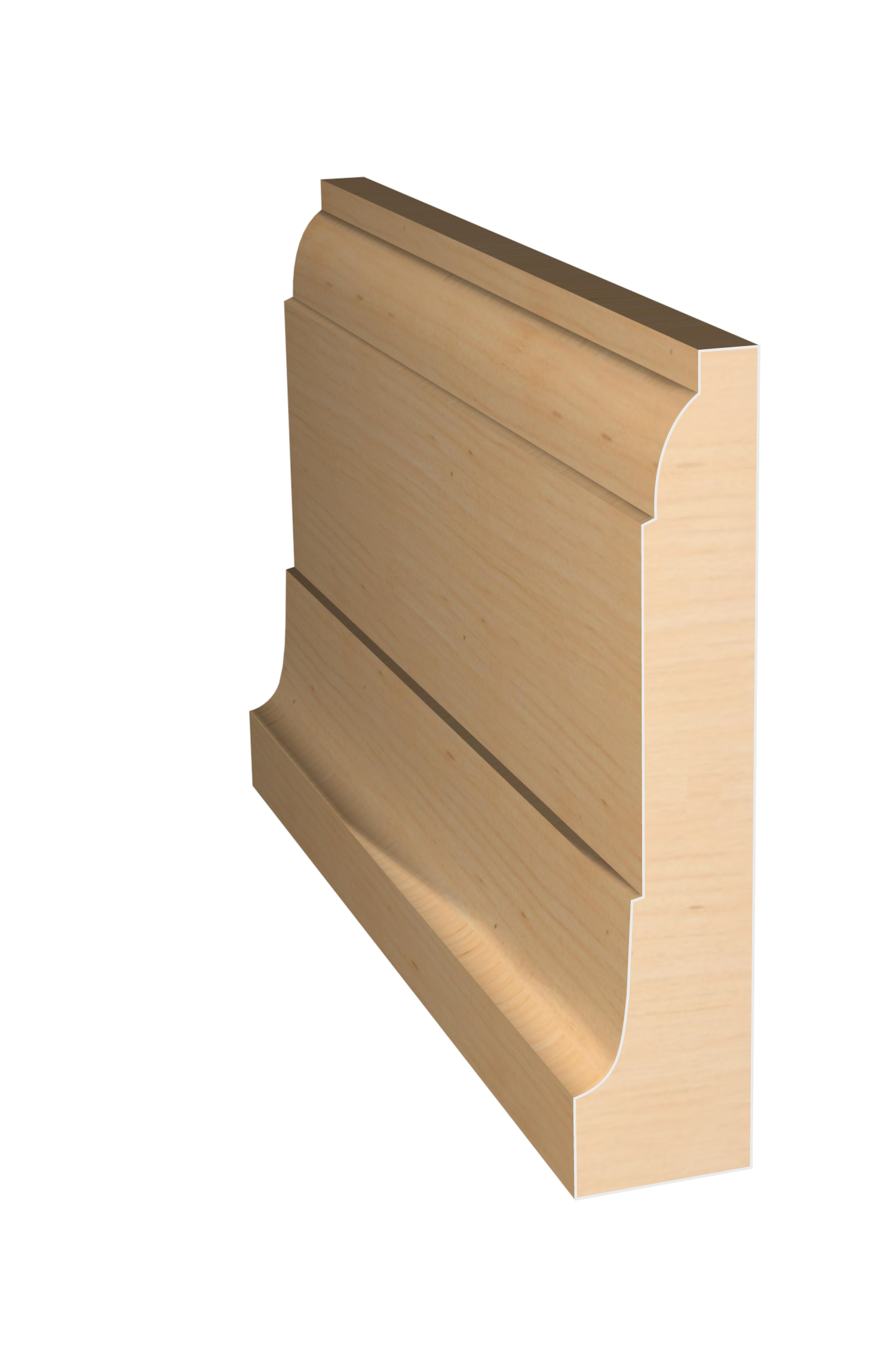 Three dimensional rendering of custom casing wood molding CAPL3782 made by Public Lumber Company in Detroit.