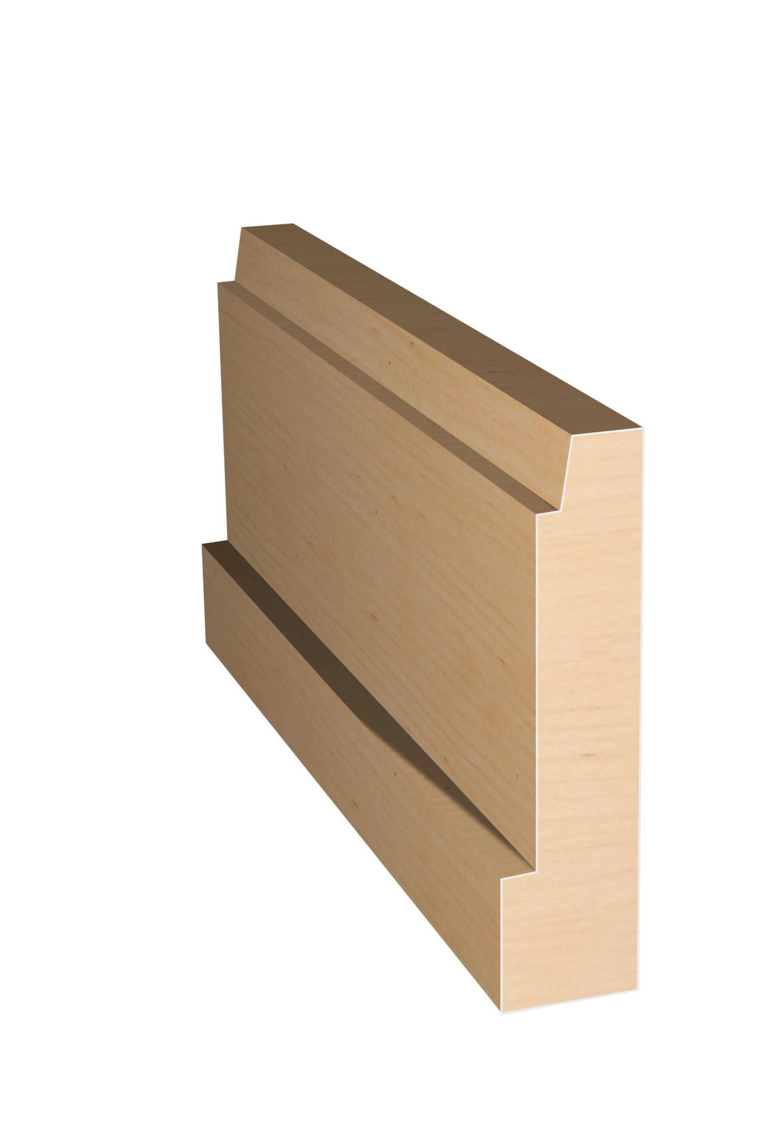 Three dimensional rendering of custom casing wood molding CAPL39 made by Public Lumber Company in Detroit.