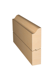 Three dimensional rendering of custom edge profile wood molding SKPL13 made by Public Lumber Company in Detroit.