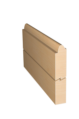 Three dimensional rendering of custom edge profile wood molding SKPL22 made by Public Lumber Company in Detroit.
