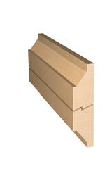Three dimensional rendering of custom edge profile wood molding SKPL32 made by Public Lumber Company in Detroit.