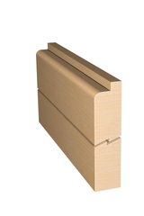 Three dimensional rendering of custom edge profile wood molding SKPL53 made by Public Lumber Company in Detroit.
