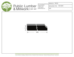 3/4" Edge Profile Moulding SKPL89