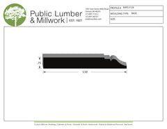 3/4"x5-1/2" Base BAPL5124