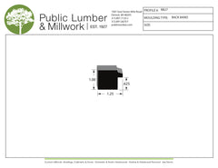 1"x1-1/4" Backband BBPL27