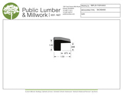 1"x1-1/2" Backband BBPL28