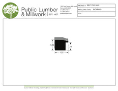 1"x1-1/4" Backband BBPL37