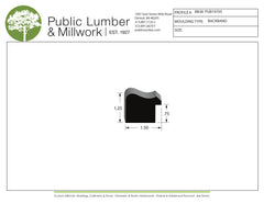 1-1/4"x1-1/2" Backband BBPL38