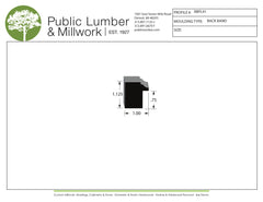 1-1/8"x1" Backband BBPL41