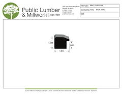 1-1/16"x1-3/16" Backband BBPL47