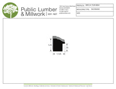 1-1/4"x1-1/8" Backband BBPL54