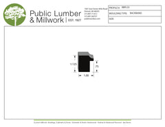 1-1/8"x1" Backband BBPL55