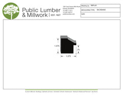 1-3/8"x1-3/8" Backband BBPL69