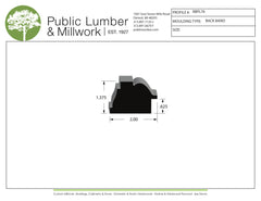 1-3/8"x2" Backband BBPL76