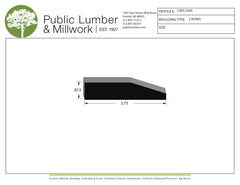 13/16"x3-3/4"  Casing CAPL3344