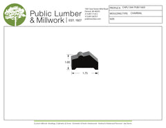 1"x1-3/4" Chair Rail CHPL1344