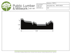 1-1/2"x5" Mantle Moulding MMPL51