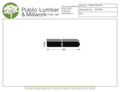 1/2" Edge Profile Moulding SKPL68