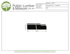 3/4" Edge Profile Moulding SKPL79