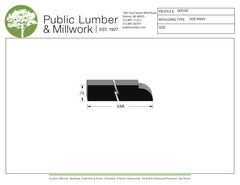 3/4" Edge Profile Moulding SKPL80